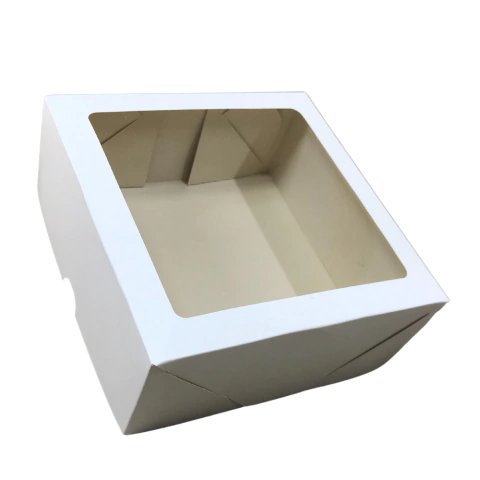 Caixa Branca 15x15x6 com visor - 20 unidades