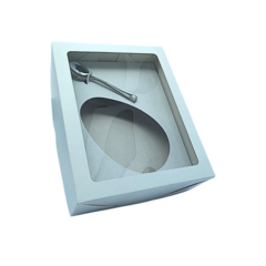 CAIXA PARA OVO DE PASCOA BRANCA 19X15X6 250 GR 20 UNI. LOJA