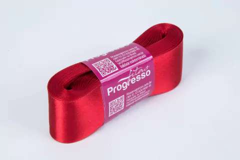 FITA CETIM SIMPLES CF009 38 mm COR 209 VERMELHO Peca 10 metros