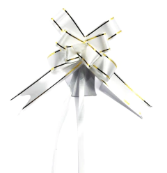 Laço Pronto Fácil Mágico Branco 12mm x 25cm - 10 unidades - Salvo Embalagens