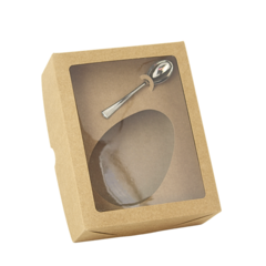Caixa Para Ovo De Colher 250g Kraft 19x15x6 - 20 Unidades na internet