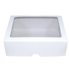Caixa Branca 19x15x6 com visor - 60 unidades - loja online