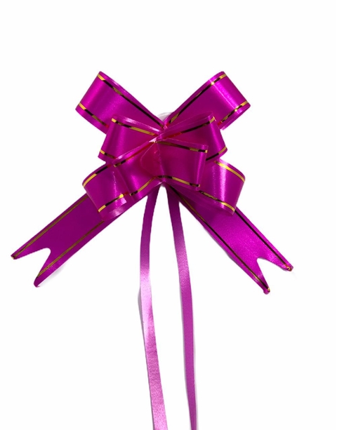 Laço Pronto Fácil Mágico Pink 18mm x 39cm - 10 un