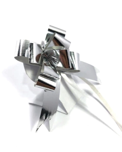 Laço Pronto Fácil Mágico Prata Metalizado 12mmx25cm - 10 un na internet