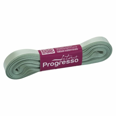FITA CETIM SIMPLES CF002 10 mm COR 2015 VERDE SUAVE Peca 10 metros