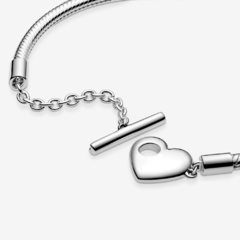 Pulsera broche corazon 20 cm-1073 en internet