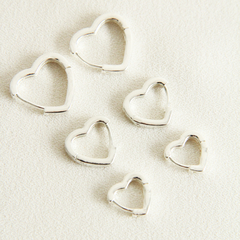 Imagen de ARGOLLITAS CORAZÓN SILVER SMALL - 2682