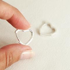 ARGOLLITAS CORAZÓN SILVER BIG - 2680 - tienda online