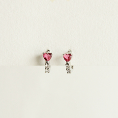 CORAZÓN SILVER RED - 2723 - comprar online