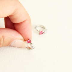 CORAZÓN SILVER RED - 2723 en internet