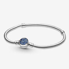 Pulsera cristales blue 19 cm-2214