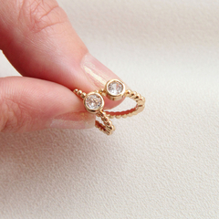 argollitas one crystal-1027 - comprar online