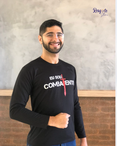 Camisa manga longa- Eu Sou Combatente