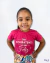 Camisa Kids- Ser Feliz Rosa