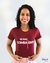 Camisa- Eu Sou Combatente Vinho - comprar online