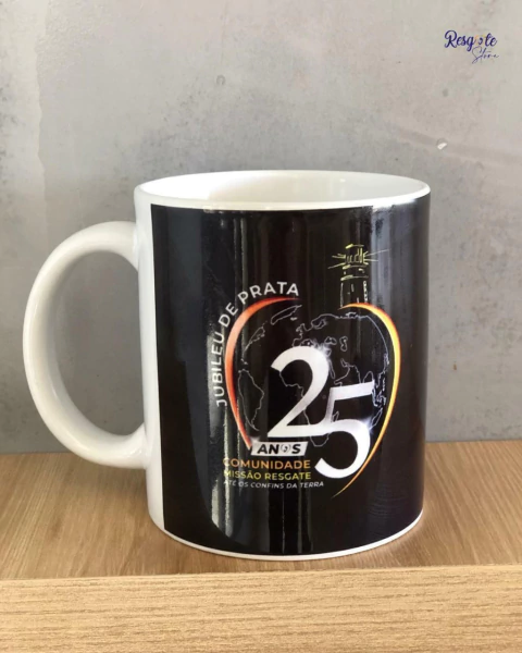 Caneca Comemorativa Jubileu- porcelana 220ml - comprar online