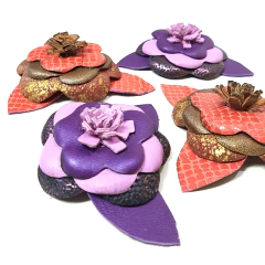 Pack FLORES de cuero