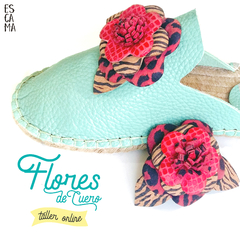 Taller online de Flores de cuero