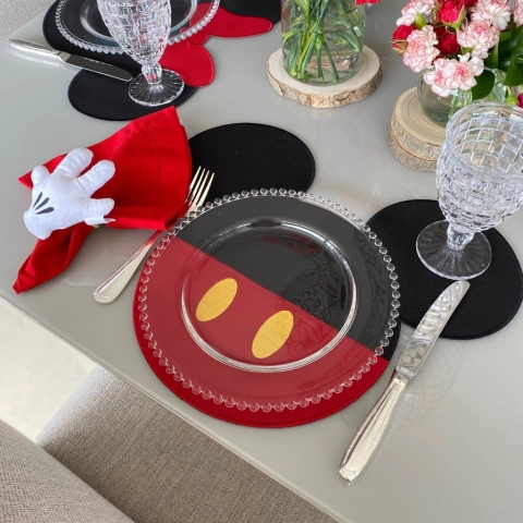 Jogo Americano Mickey Preto - 1 Unidade - comprar online