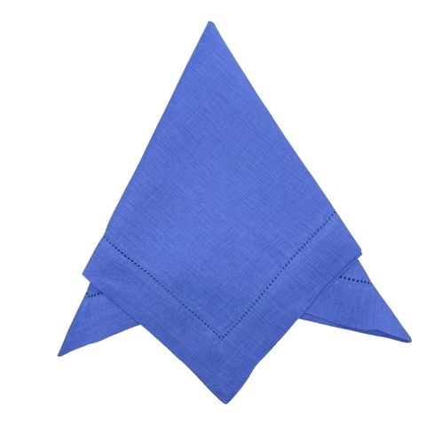Guardanapo Linho Puro Azul Celeste - 8 Unidades