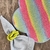 JOGO AMERICANO RAINBOW GLITTER - 1 UNIDADE - Arte Etc Mesa Posta
