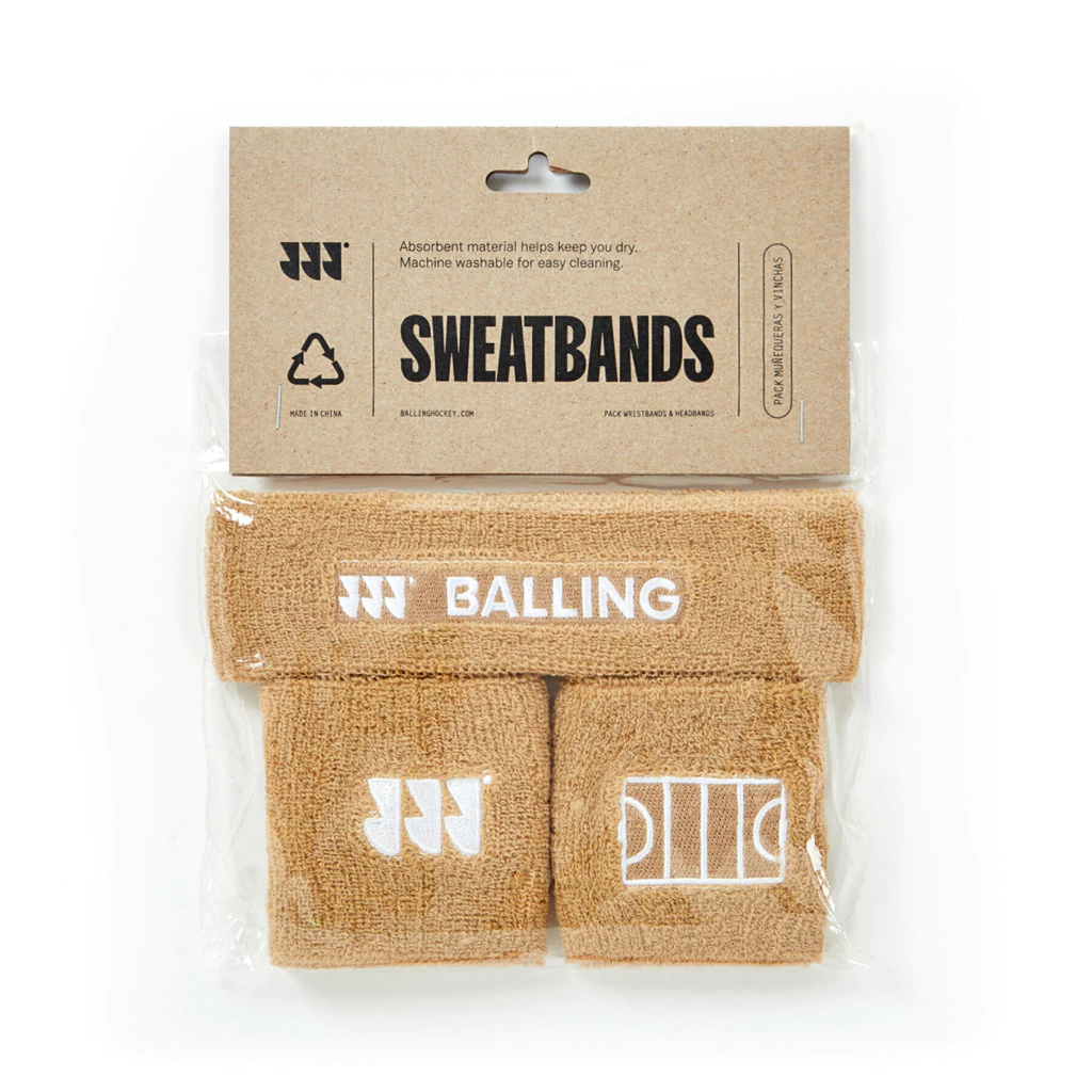 KIT SWEATBANDS BALLING MARRON