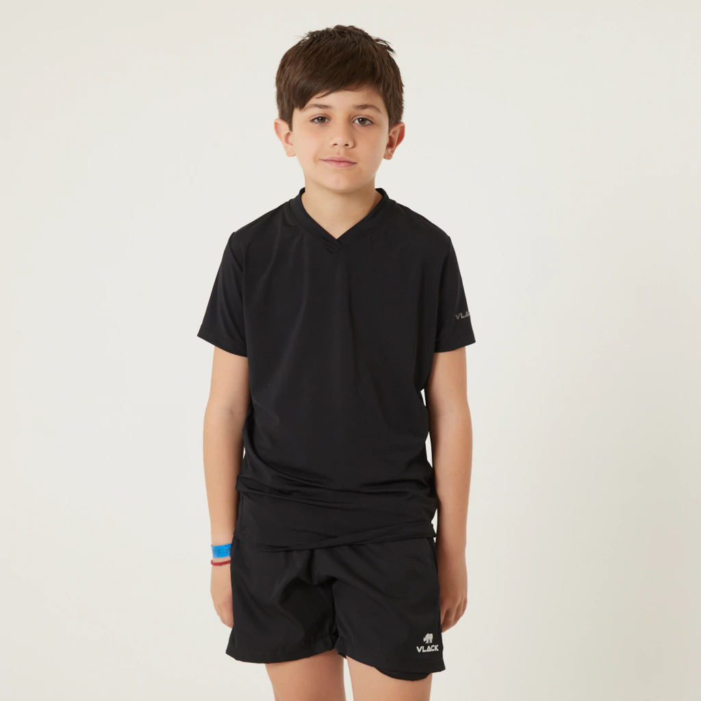 REMERA VLACK BASSEL NEGRO JUNIOR
