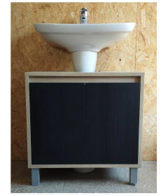 VANITORY - ROBLE Y NEGRO - comprar online