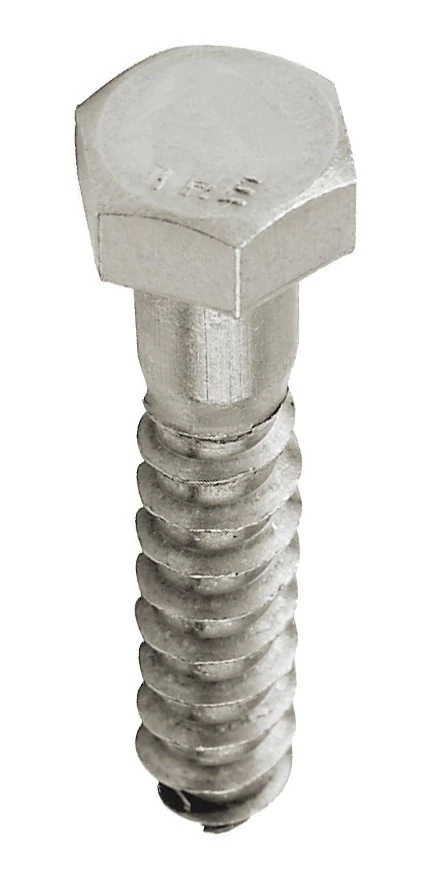 Tornillo Tirafondo Acero Inoxidable 5/16 X 2.1/2 X Unidad