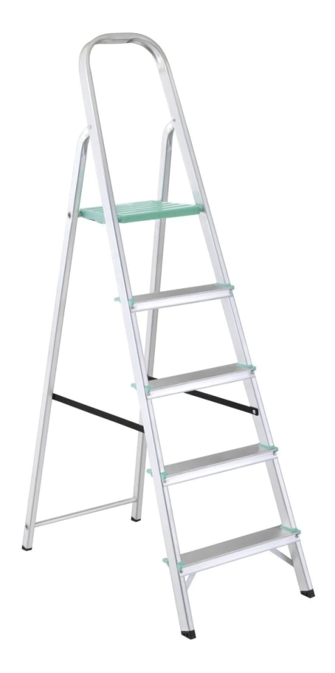 Escalera Aluminio Clasica 5 Escalones 163 Cm Tramontina - comprar online