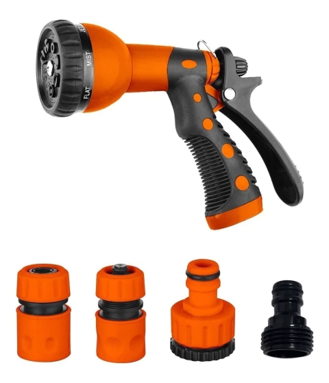 Set Pistola De Riego 8 Funciones M