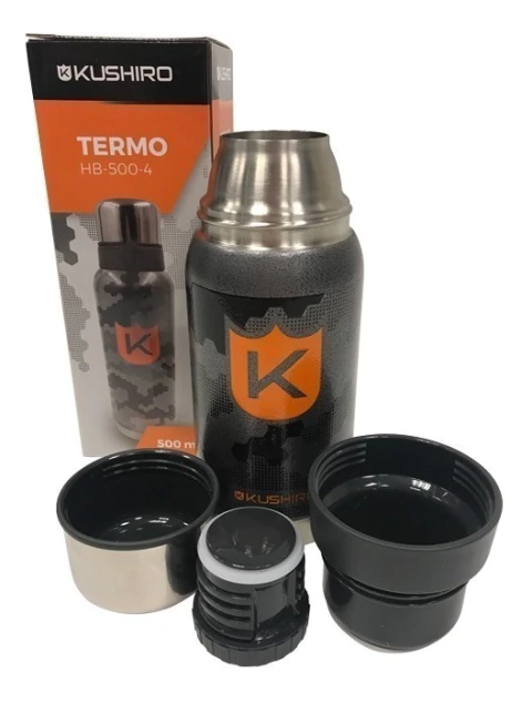 Termo Acero Inox 500ml 24hs Frio/calor Camuflado Kushiro - comprar online