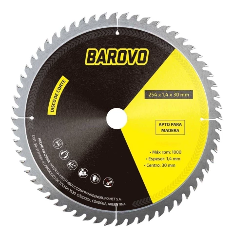 Disco Para Madera 12 100 Dtes Ancho 3,2mm Giro Max 4100rpm