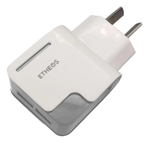 Cargador 2 Puertos Usb 2.4a Sin Cable Etheos