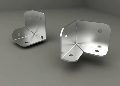 Fijacion Esquinero E45int Acero Inox. X 10 Unidades