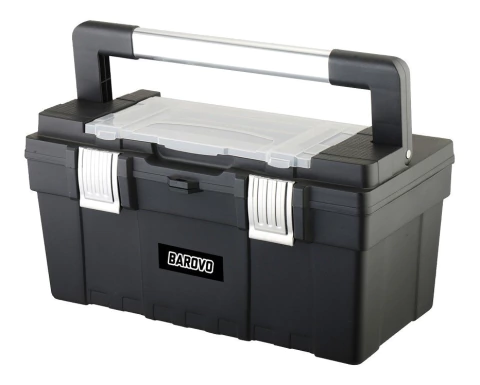 Caja De Herramientas Plastica 21 Con Cierre Aluminio