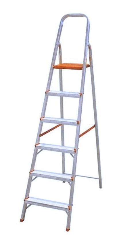 Escalera Aluminio Tijera 6 Escalones 130 Cm Vonne