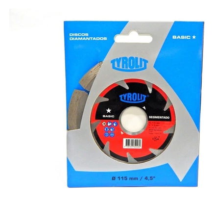 Disco Diamantado Tyrolit 4 1/2 Basic Segmentado Tyb-s115