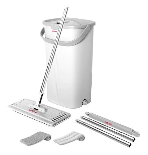 Mopa Plana Limpiador Lampazo Microfibra Escurridor 5l Udovo