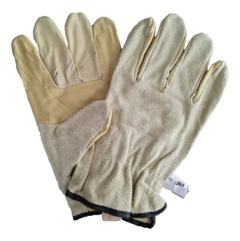 Guante Medio Paseo Vaqueta Combinado Descarne X Par