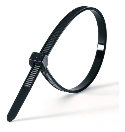 Precinto Negro 4,8 X 300 Mm Bolsa Por 100 U. Tension 22 Kg - comprar online