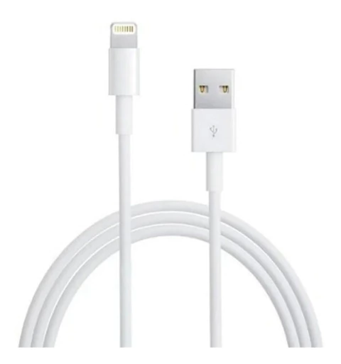 Cable Usb A iPhone 100cm Blanco Datos + Carga 2.4a Etheos