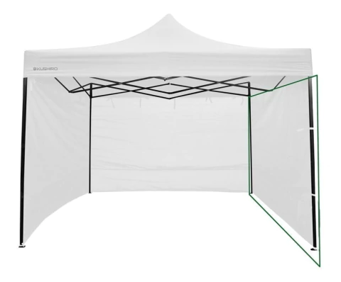 Pared Lisa Para Gazebo Acero 3x3m Blanco 1und Kushiro