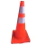 Cono Vial Naranja Flexible Con Banda Reflactaria