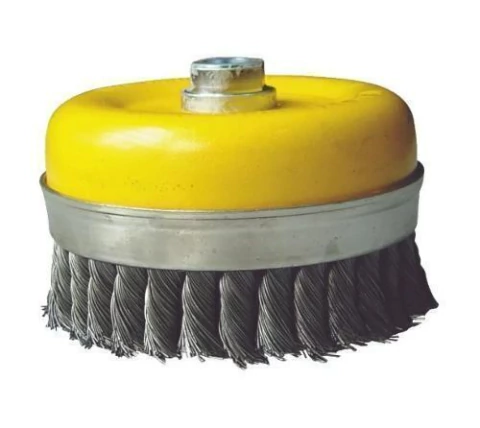 Cepillo Copa Alambre Acero Retorcido 125mm