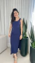 Imagem do Vestido Longuete Decote Quadrado com Fenda - Rayssa