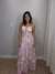Vestido longo alças finas reguláveis decote coração - Laís - comprar online