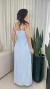 Imagem do Vestido Longo Detalhe de Costura Com Cinto - Lisa