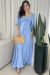 Vestido Longo Mangas Morcego - Fabiana - comprar online