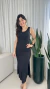 Vestido Longuete Decote Quadrado com Fenda - Rayssa - loja online